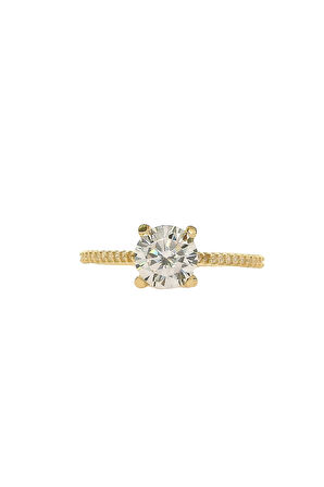 Cigold Tektaş Yüzük 14 Ayar Altın 1.69 Gr OA-C11501029210