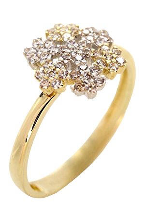 Cigold Taşlı Kartanesi Yüzük 14 Ayar Altın 2,07 Gr OA-C11601028629