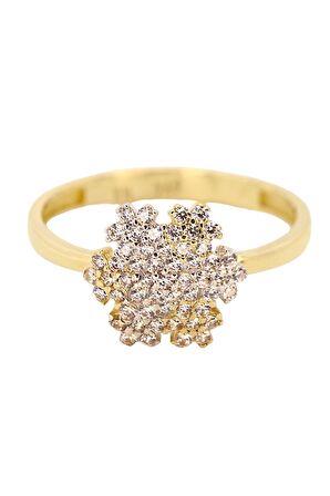 Cigold Taşlı Kartanesi Yüzük 14 Ayar Altın 2,07 Gr OA-C11601028629
