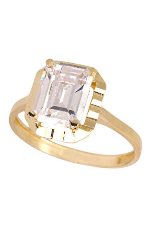 Cigold Taşlı Yüzük 14 Ayar Altın 3.00 Gr OA-C11601029002