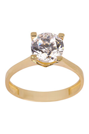 Cigold Tektaş Yüzük 14 Ayar Altın 3.05 Gr OA-C11601029024