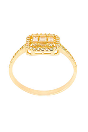 Cigold Taşlı Yüzük 14 Ayar Altın 2.01 Gr OA-C11601029186