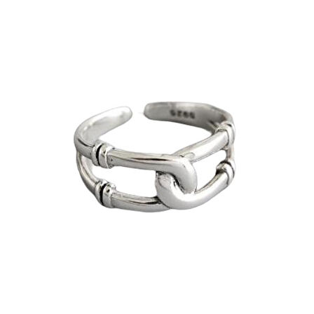 925 Ayar Gümüş Boyutlanabilir Kadın Yüzük