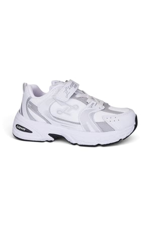 Günlük Unisex Çocuk Spor Ayakkabı Cırtlı Lastik Bağcık Desenli Rahat Hafif Taban Sneaker 180C