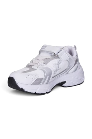 Günlük Unisex Çocuk Spor Ayakkabı Cırtlı Lastik Bağcık Desenli Rahat Hafif Taban Sneaker 180C