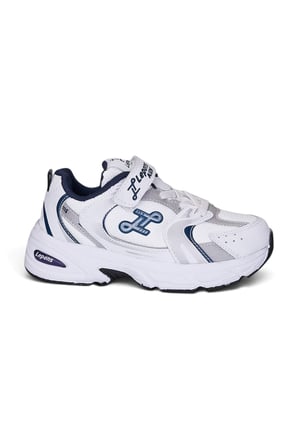 Günlük Unisex Çocuk Spor Ayakkabı Cırtlı Lastik Bağcık Desenli Rahat Hafif Taban Sneaker 180C