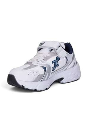 Günlük Unisex Çocuk Spor Ayakkabı Cırtlı Lastik Bağcık Desenli Rahat Hafif Taban Sneaker 180C