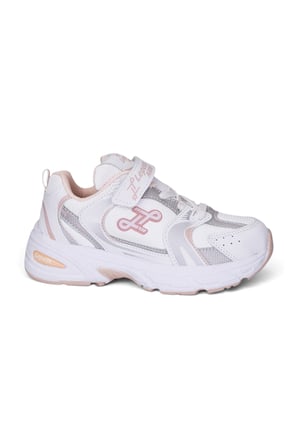 Günlük Unisex Çocuk Spor Ayakkabı Cırtlı Lastik Bağcık Desenli Rahat Hafif Taban Sneaker 180C