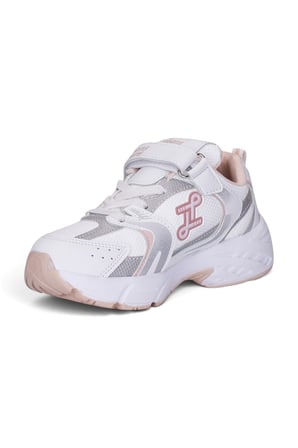 Günlük Unisex Çocuk Spor Ayakkabı Cırtlı Lastik Bağcık Desenli Rahat Hafif Taban Sneaker 180C