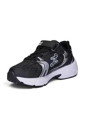 Günlük Unisex Çocuk Spor Ayakkabı Cırtlı Lastik Bağcık Desenli Rahat Hafif Taban Sneaker 180C