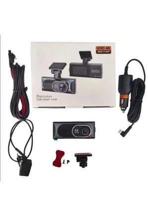 Çift Lensli Ultra HD 4K Araç İçi Kamera Geniş Açı WiFi Uygulama Kontrolü Döngüsel Kayıt Gece Görüşlü