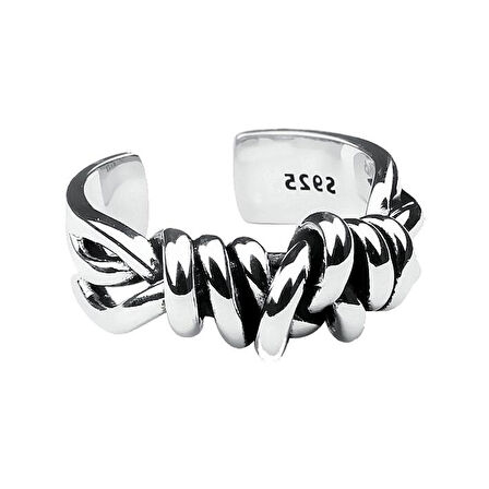 925 Ayar Gümüş Boyutlanabilir Kadın Yüzük