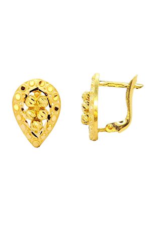 Cigold Taşsız Küpe 22 Ayar Altın 3.61 Gr OA-C1TB01028023