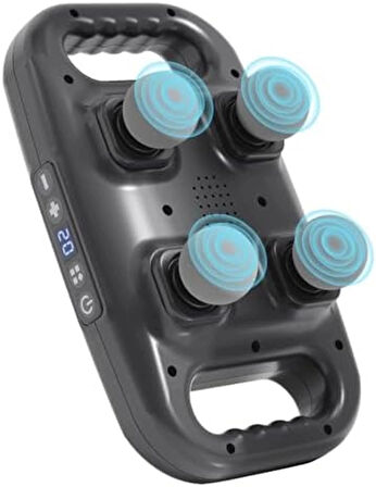 4 Başlıklı Masaj Sı - Ergonomik Derin Doku Sırt Ve Boyun Masaj Aleti Ağrı Ve Sızı Giderici