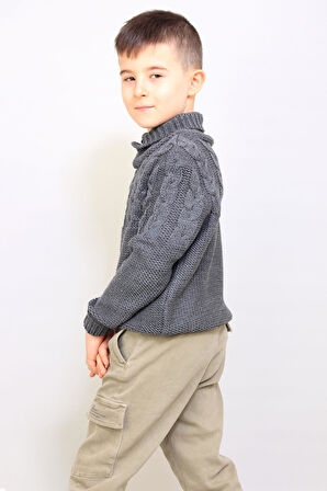 ALEXANDERGARDI ŞAL YAKA ÇOCUK KAZAK (C20-18573)