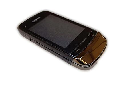 Nokia C2-06 Kasa Kapak Nokia C2-06 Siyah Renk Orta Kasa Ön Kapak Arka Kapak Tuş Takımı