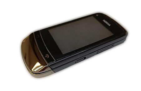 Nokia C2-06 Kasa Kapak Nokia C2-06 Siyah Renk Orta Kasa Ön Kapak Arka Kapak Tuş Takımı