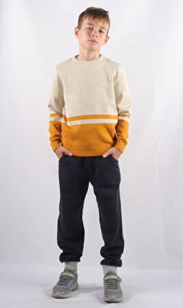 ALEXANDERGARDI BİSİKLET YAKA ÇOCUK TRİKO KAZAK (C21-18668)