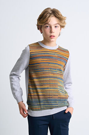 ALEXANDERGARDI DESENLİ ÇOCUK TRİKO KAZAK (C21-18672)