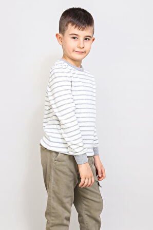 ALEXANDERGARDI ÇOCUK İNCE ÇİZGİLİ KAZAK (C21-18935)