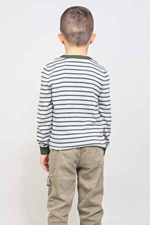 ALEXANDERGARDI ÇOCUK İNCE ÇİZGİLİ KAZAK (C21-18935)