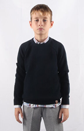 ALEXANDERGARDI BİSİKLET YAKA ÇOCUK TRİKO KAZAK (C20-18937)