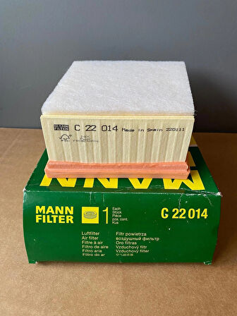 Mann C22014 Süngerli Hava Filtresi Renault Megane IV 4 1.3 TCE 1.5 DCİ 1.6 (2015 Sonrası) Scenic Talisman 165467860R