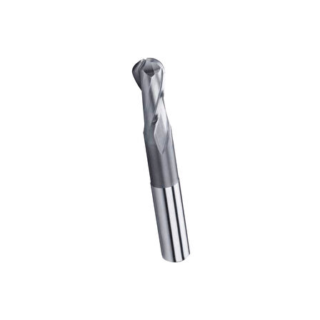12mm 2 AĞIZ UZUN KÜRE PARMAK FREZE HSS