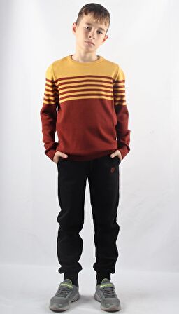 ALEXANDERGARDI BİSİKLET YAKA ÇOCUK TRİKO KAZAK (C23-7102)