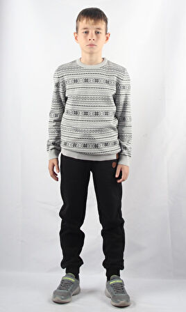 ALEXANDERGARDI BİSİKLET YAKA ÇOCUK TRİKO KAZAK (C23-7103)