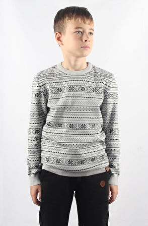 ALEXANDERGARDI BİSİKLET YAKA ÇOCUK TRİKO KAZAK (C23-7103)