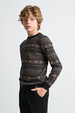 ALEXANDERGARDI BİSİKLET YAKA ÇOCUK TRİKO KAZAK (C23-7103)