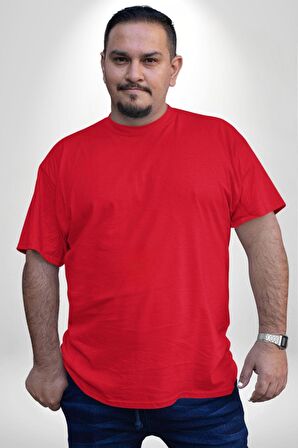 Kasaba Kurukafa Ninja  Büyük Beden Kırmızı Tişört Kadın Erkek Ünisex Sırt Baskılı