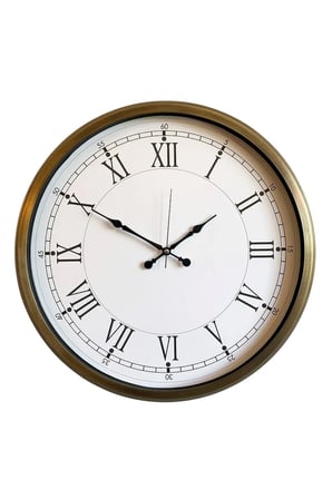 52 cm Eskitme Metal Retro Duvar Saati iegxx