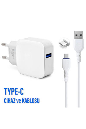 Type-C Girişli Telefon Şarj Aleti 2.8 A