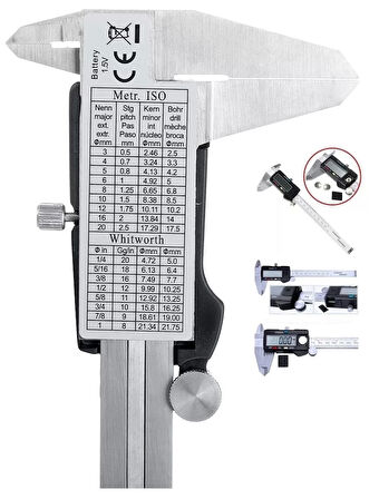 Kumpas - Dijital Kumpas 0,01 Mm - 150mm 6inc
