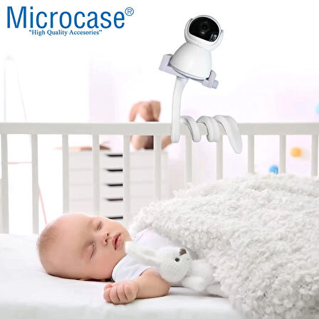 Microcase Esnek Web Kamera Bebek Kamerası Telefon Tutucu - SİYAH AL5143