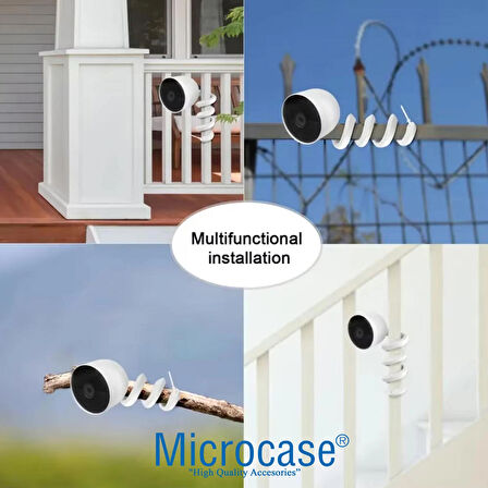 Microcase Esnek Web Kamera Bebek Kamerası Telefon Tutucu - BEYAZ AL5143