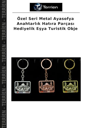 Özel Seri Metal Ayasofya Anahtarlık Hatıra Parçası Hediyelik Eşya Turistik Obje