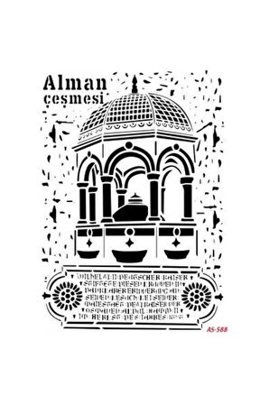 Alman Çeşmesi Cadence A4 Stencil AS588