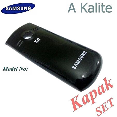 Samsung C3200 Monte Arka Kapak C3200 uyumlu Siyah Renk Arka Kapak 