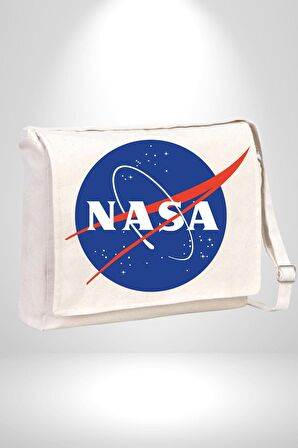 Nasa  Kadın Erkek Çocuk Kanvas Postacı Çanta