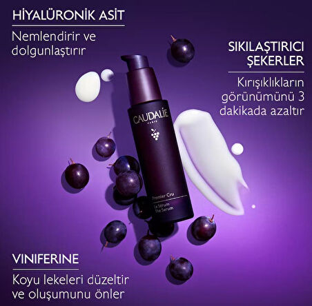 Caudalie Premier Cru Kırışıklık Karşıtı Yaşlanma Karşıtı Vegan Serum 30ml