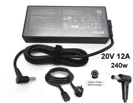 Asus Rog Zephyrus M16 Gu603he Adaptör Asus 240w Şarj Aleti Cihazı