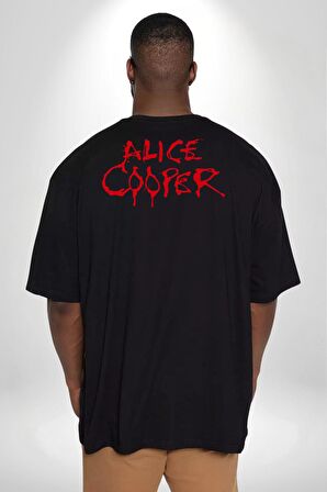Alice Cooper Rock Solist Metalin Babası From The İnside İçeriden 1978 Büyük Beden Siyah Tişört Kadın Erkek Ünisex Sırt Baskılı