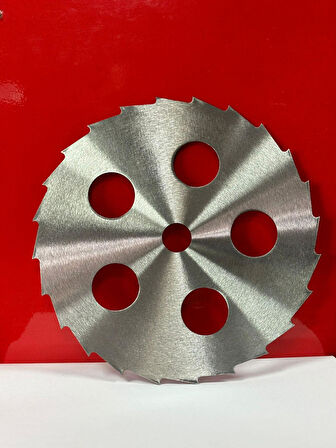 TIRPAN BIÇAK TEPSİSİ BİLENEBİLİR DELİKLİ 255MMx24T RAPCO