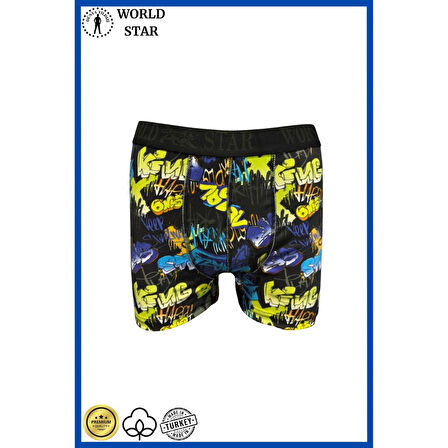 MARSiLYAN- Likralı Pamuklu Renkli Erkek Boxer