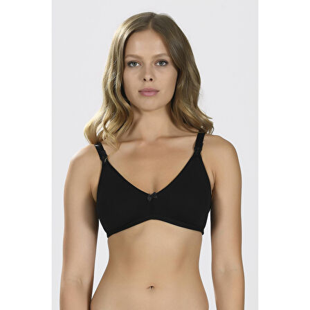 MARSiLYAN- Siyah Dikişsiz Emzirme Sütyeni