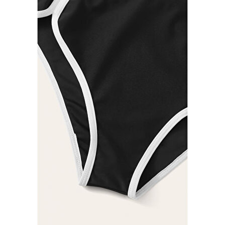 Kadın Siyah Pedli Yüksel Bel Sütyen Külot Takımı