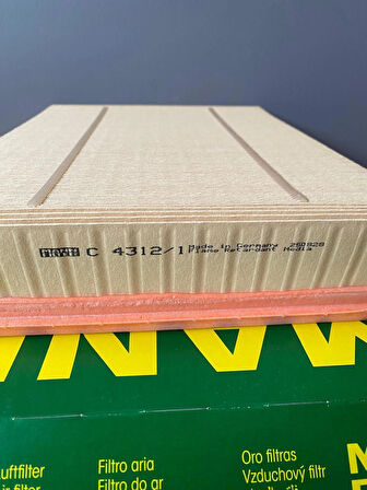 Mann C4312/1 Hava Filtresi Crafter (06-16) Sprinter 906 907 910 (2006--) 2E0129620D 2E0129620B 68013676AA A0000902651